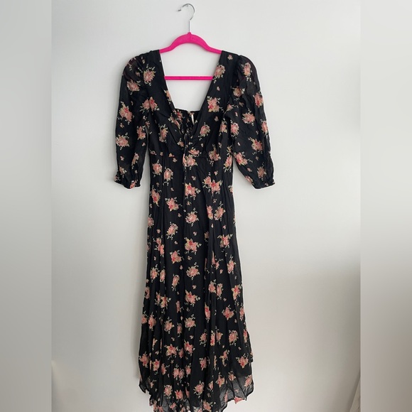 marchesa notte floral midi dress Marchesa Notte Soho Tulle Cocktail Dress